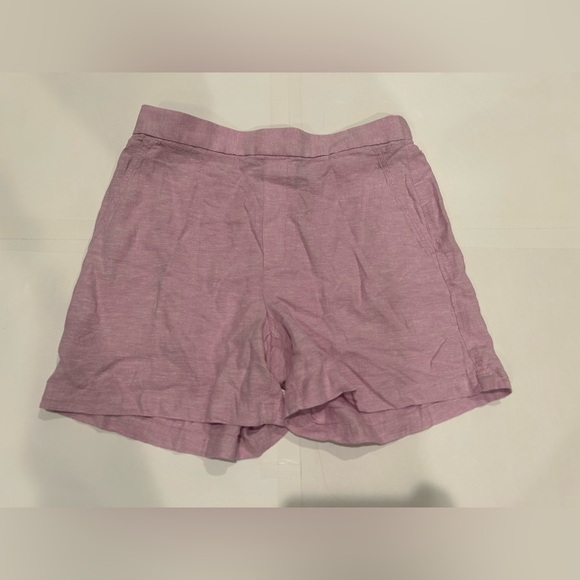 Banana Republic Factory Linen Blend Shorts Women’s Medium Purple Pockets - Picture 1 of 8